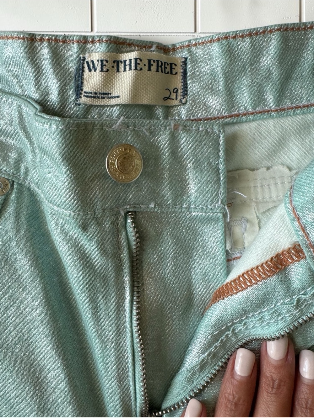 Free People Metallic Cargo Barrel
Jeans - Picture 6 of 9